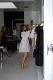 Jennifer Love Hewitt in short dainty white dress